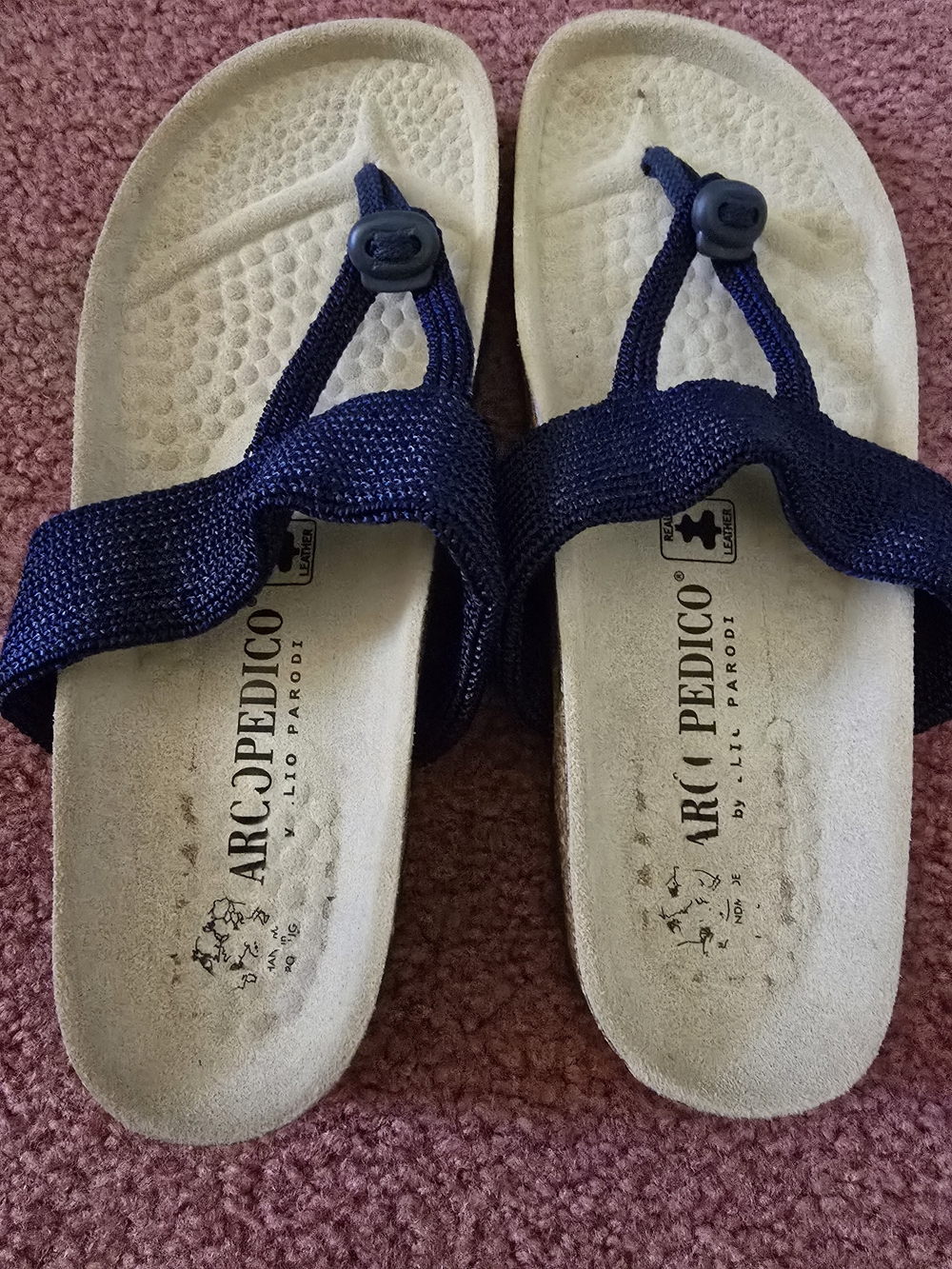 Arcopedico Navy Strap Sandals Sz. 6-6/12 European 36